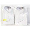Image 1 : 2 NEW OXFORD MENS SHIRTS- WHITE SIZE M