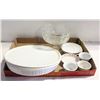 Image 1 : LARGE CORNINGWARE RAMEKIN W/COVER, ASSORTED DISH-