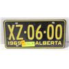 Image 1 : 1969 ALBERTA LICENSE PLATE