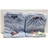 2 NEW MEN'S DENIM SHIRTS- SIZE 3XL