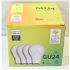 4 PACK LED GU24 DAYLIGHT 9W 800 LUMENS LED BULBS