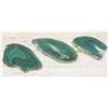 Image 1 : LOT OF 3 GREEN AGATE SLICES