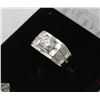 Image 2 : MENS SILVER RING MOISSANITE STONE
