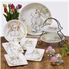 BRAND NEW SET OF 4 SWEET BUNNY DINNER PLATE