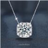 Image 1 : 3 CT GRA CERTIFIED ROUND BRILLIANT 925S NECKLACE