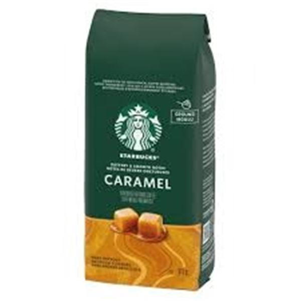 NEW 6 X 311G STARBUCKS CARAMEL GROUND COFFEE