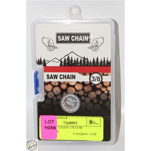 NEW SAW CHAIN 3/8 LOW KICKBACK