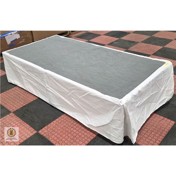 NEW ASSEMBLED EMODA 18" TWIN BED FRAME W/ COVER