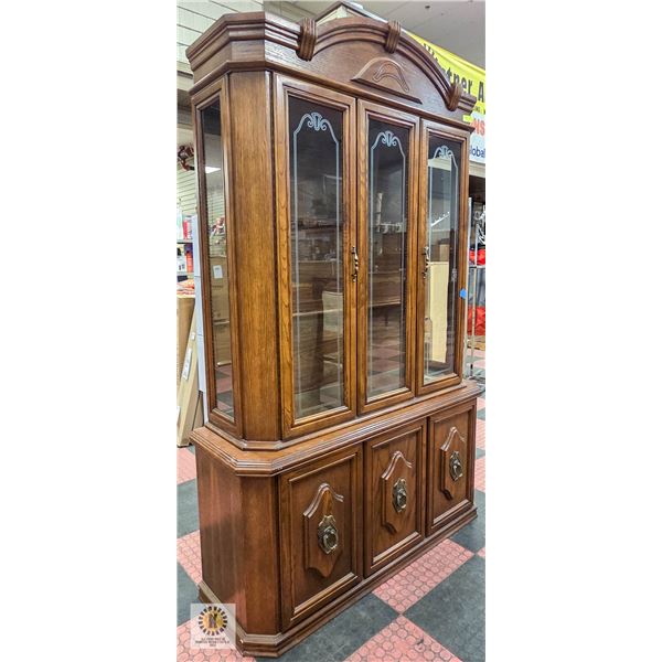 CHINA CABINET H-82" W-15" L-49"