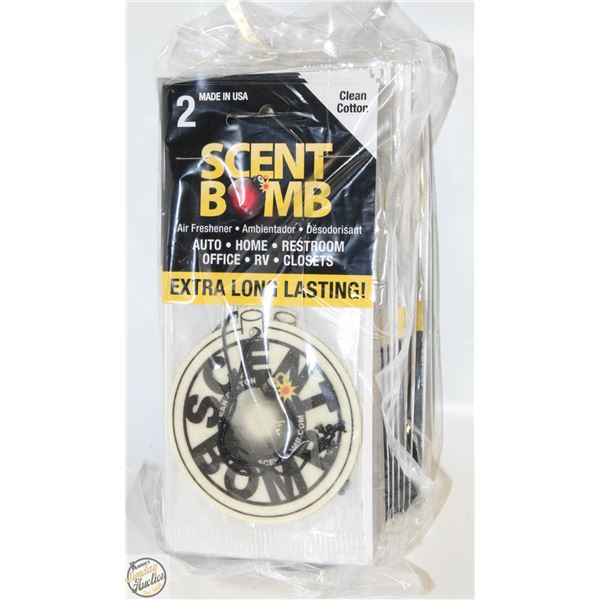 24 NEW AIR FRESHENERS - CLEAN COTTON