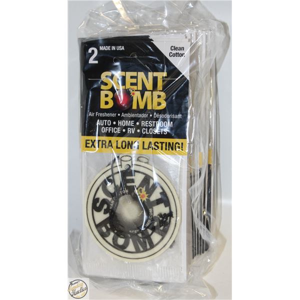 24 NEW AIR FRESHENERS - CLEAN COTTON