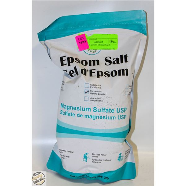 NEW 3LB YOGTI EPSOM SALT CITRUS