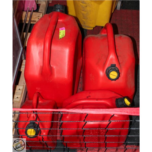 4 JERRY CANS