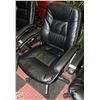 LEATHERETTE ROLLING OFFICE CHAIR
