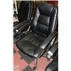 LEATHERETTE ROLLING OFFICE CHAIR