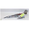 STAINLESS STEEL JET AIRPLANE 14" LONG