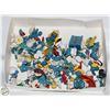 FLAT OF VINTAGE SMURFS