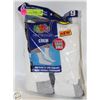 WHITE CREW SOCKS 12-16 SIZE 6-PACK FRUIT OF THE