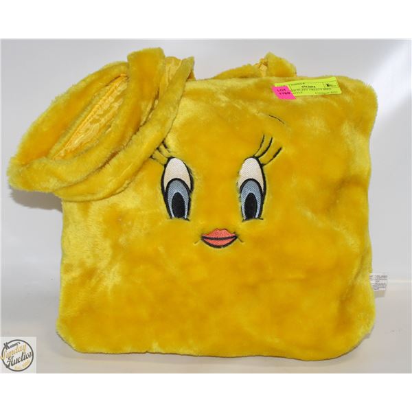 VINTAGE LOONEY TUNES FUZZY TWEETY BIRD TOTE STYLE