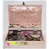 VINTAGE JEWELRY BOX WITH ALL CONTENTS