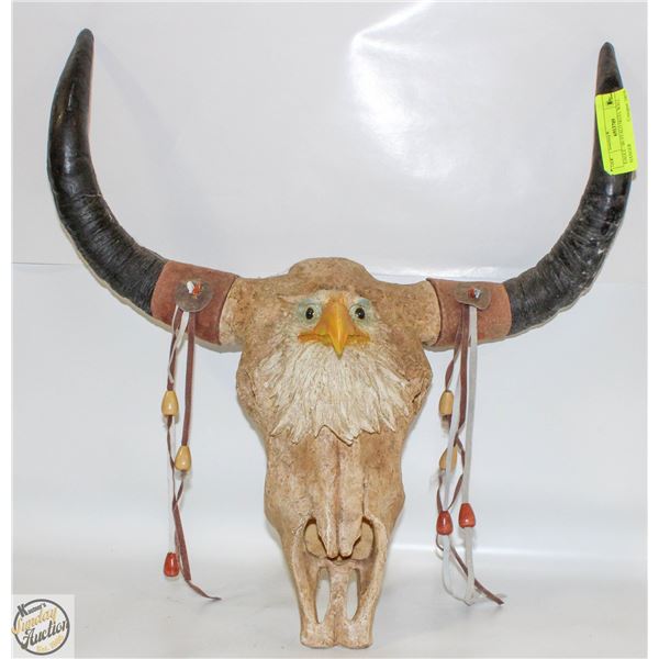 EAGLE / BUFFALO SKULL WALL HANGER