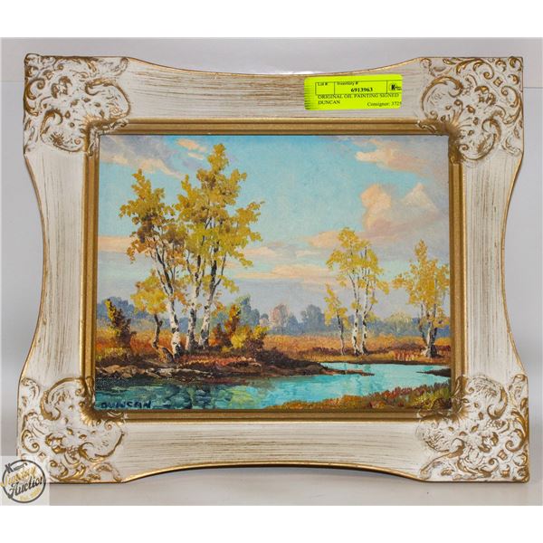 ORIGINAL OIL PAINTING SIGNED DUNCAN