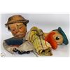 PAIR 1950S DISNEY HAND PUPPET TOYS
