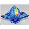VINTAGE BLUE GLASS BOWL
