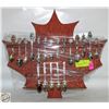 WOODEN MAPLE LEAF SHAPED COLLECTOR