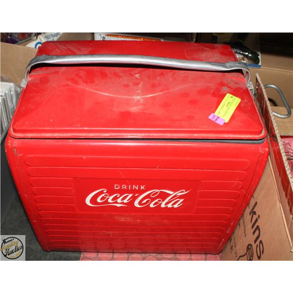 VINTAGE RED COCA-COLA COOLER