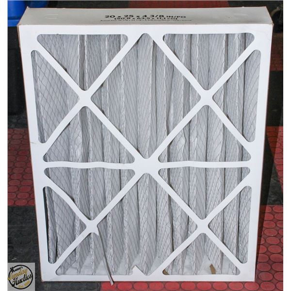 ELECTROSTATIC PLEATED UNUSED 20X25X4 3/8 IN FILTER