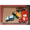 FLAT OF TONKA & BUDDY L VINTAGE VEHICLES