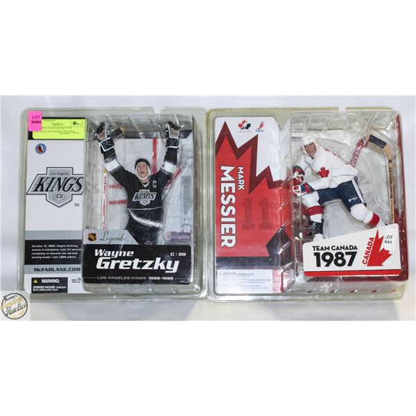 2 HOCKEY LEGENDS WAYNE GRETZKY AND MARK MESSIER