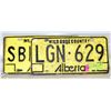 VINTAGE ALBERTA LICENCE PLATES