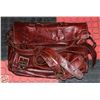 ANTIQUE HORSE HIDE MESSENGER BAG-ESTATE