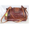 VINTAGE RAWHIDE TOOLED LEATHER PURSE-ESTATE