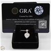 Image 2 : #2560-1.00 CT GRA CERTIFIED HEART SHAPED