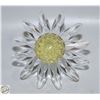 Image 1 : GENUINE SWAROVSKI CRYSTAL YELLOW FLOWER