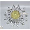 GENUINE SWAROVSKI CRYSTAL YELLOW FLOWER