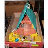 FISHER-PRICE A-FRAME HOUSE W/ACCESSORIES