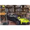 RYOBI 18 VOLT LITHIUM CORDLESS MOWER - 16"