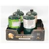 Image 1 : LOT OF 4 MINI GREEN PROPANE TANKS
