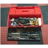 Image 1 : LARGE RED TOOLBOX FILLED W/TOOLS