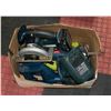 Image 1 : BOX OF RYOBI SAWS DRILLS BATTERY AND CHARGER