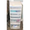 STERELITE DRAWER TOWER FULL OF KIDS BEADES/COLOR