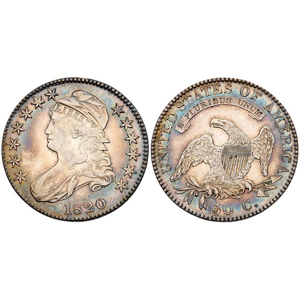 1820 Overton-106 R1 Square Base Large 2 without Knob PCGS XF45