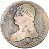 Image 2 : 1838 Capped Bust with Reeded Edge AG3+