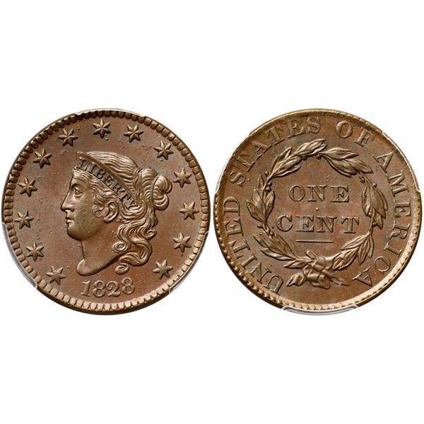 1828 N-7 R3 PCGS graded MS63 Brown