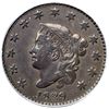 Image 2 : 1829 N-9 R4 Medium Letters, PCGS graded AU55, CAC Approved