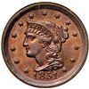Image 2 : 1851 N-12/11 R1 ANACS graded MS63 Red & Brown
